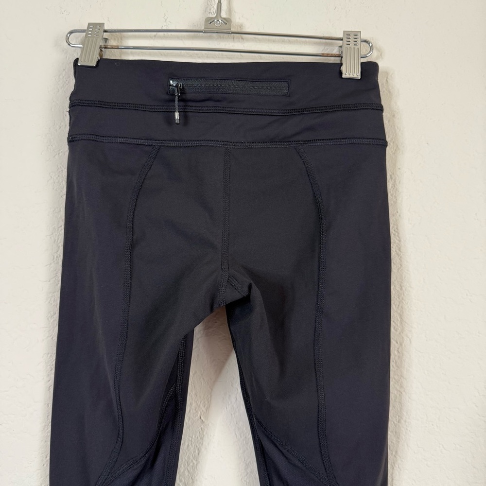 Lululemon Womens Black Cropped Athletic Workout Pants Size 2 - Picture 8 of 14
